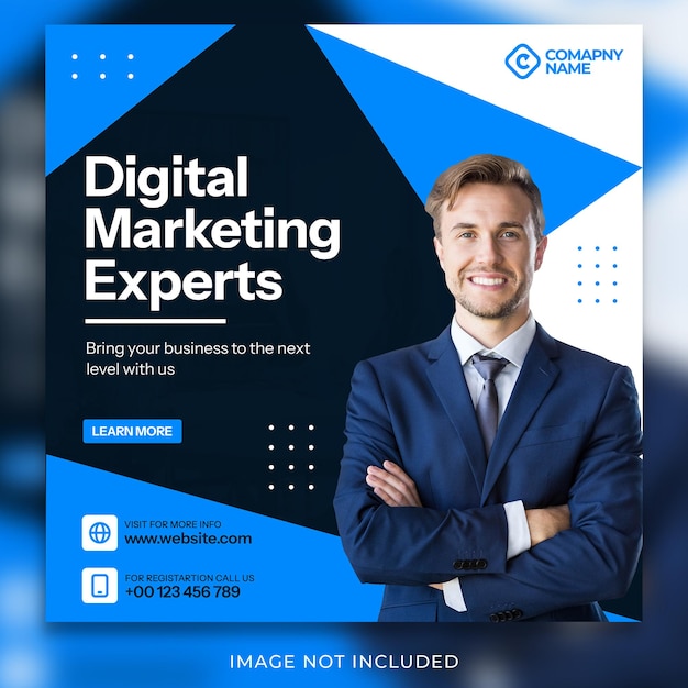 PSD Digital marketing agency and corporate social media banner template