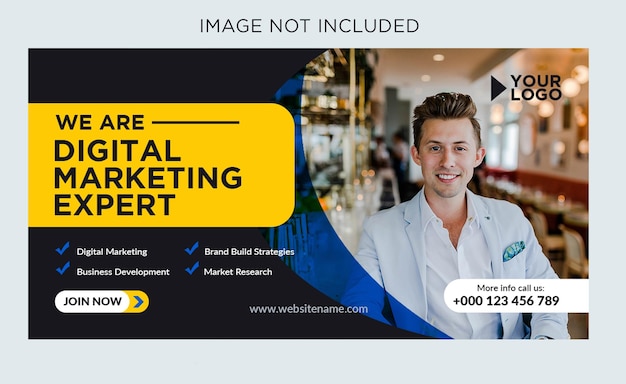 PSD psd digital marketing agency web post template