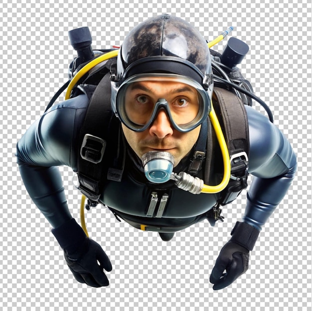 PSD psd of diver on transparent background