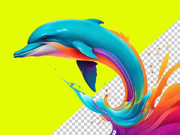 PSD of dolphin transparent background