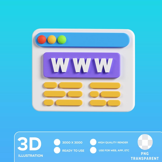 PSD domain 3D Illustration