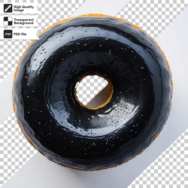 PSD donut on transparent background with editable mask layer