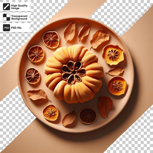 PSD psd dried pumpkin on transparent background