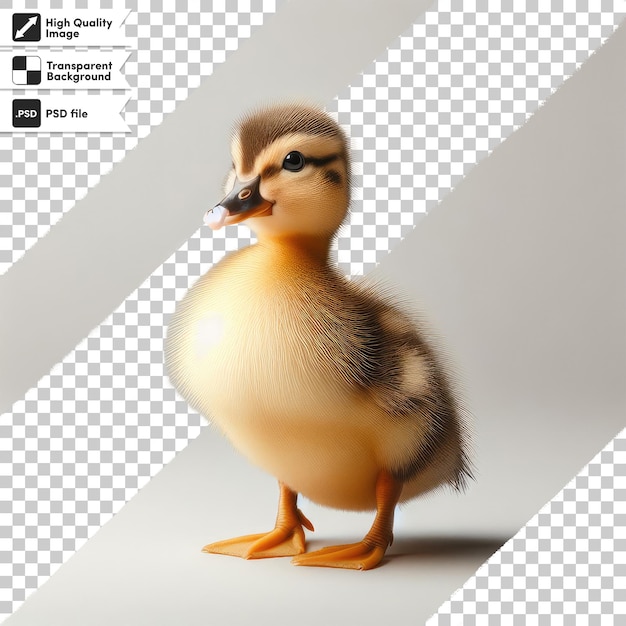 PSD duck isolated on transparent background