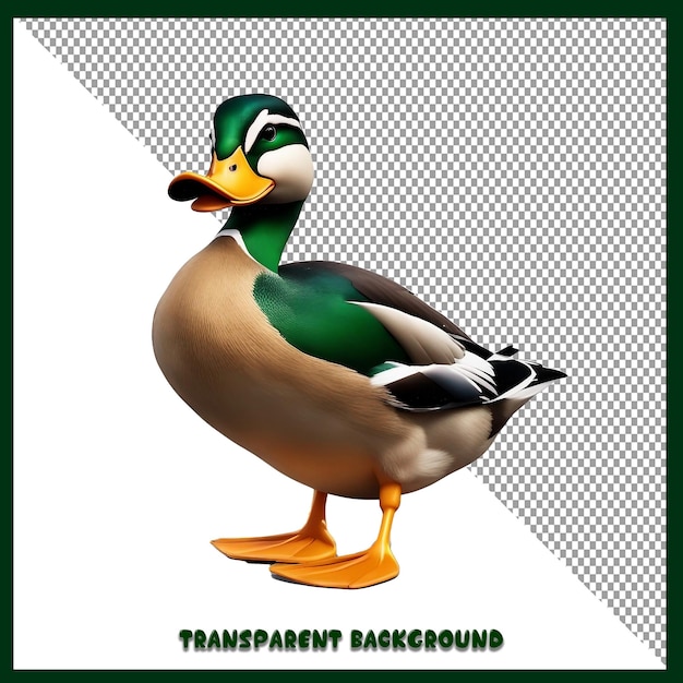 PSD duck transparent background