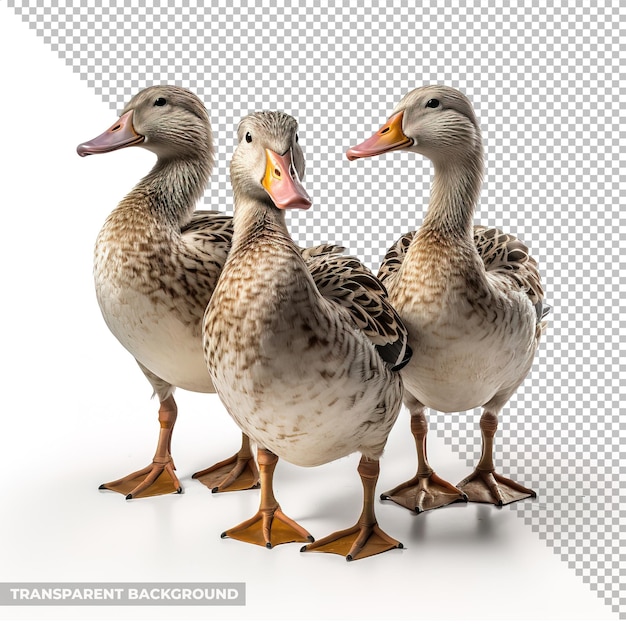 PSD psd ducks isolated without background