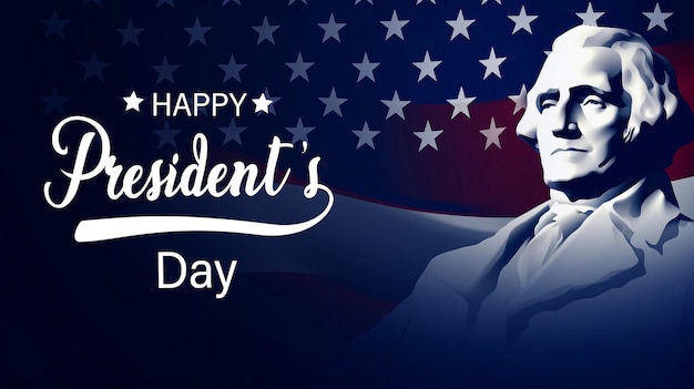 PSD psd editable united states president's day background design