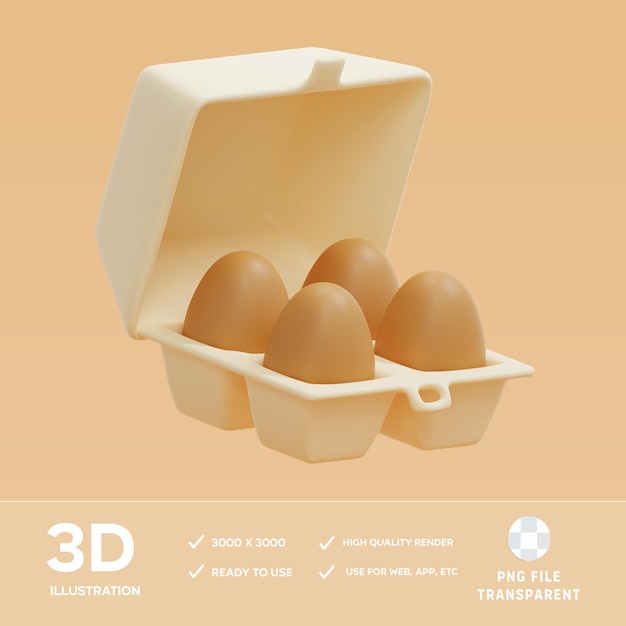 PSD egg carton pack mockup