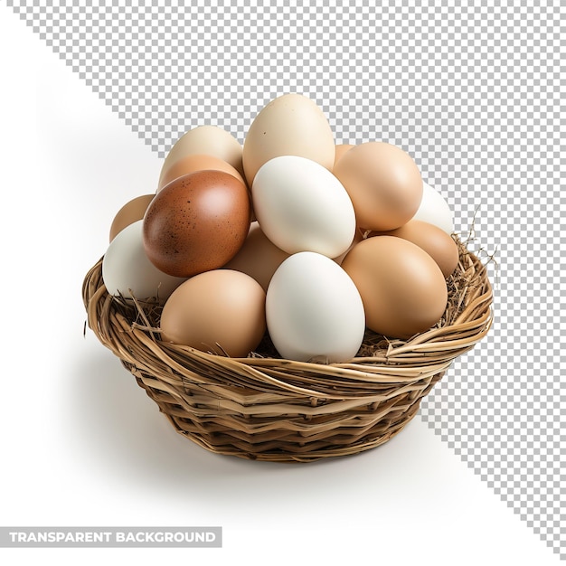 PSD egg isolated without background