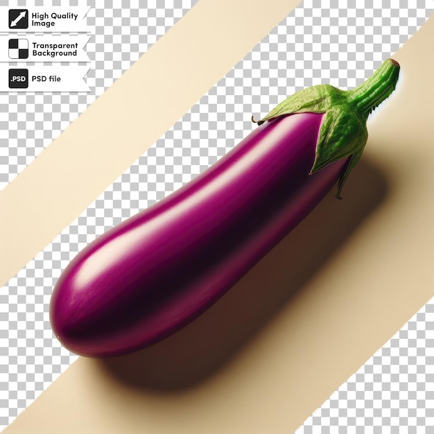 PSD eggplants on transparent background