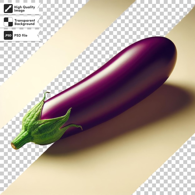 PSD eggplants on transparent background