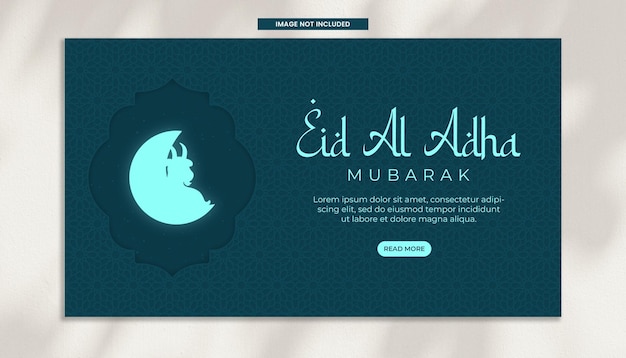 PSD psd eid al adha mubarak islamic festival facebook cover template