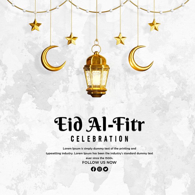 PSD Eid AL Fitr Design Template