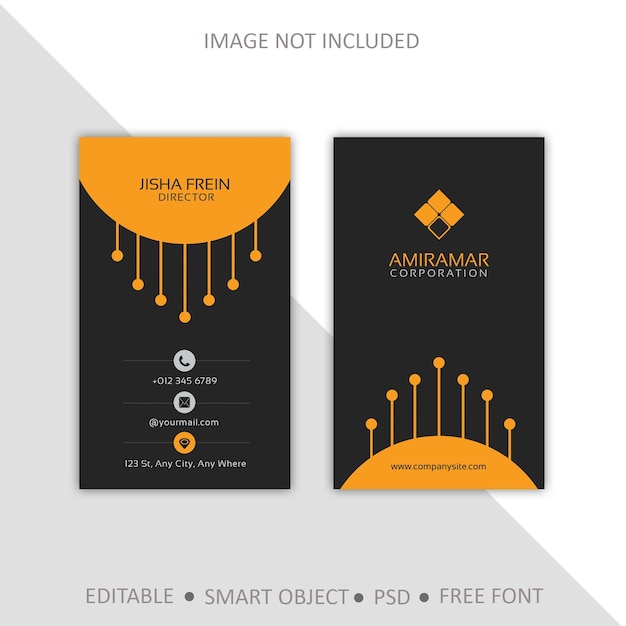 PSD elegant business card template