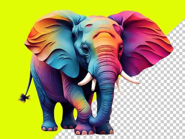 PSD of elephant transparent background