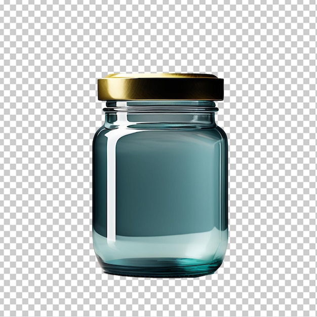 PSD Empty jar isolated on transparent background