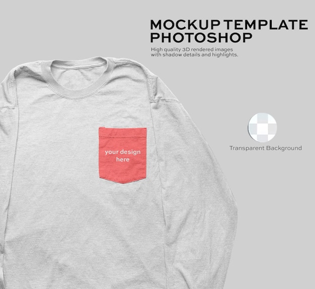 PSD fabric pocket mockup design