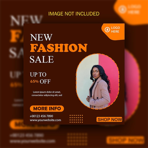 Psd fashion new collection social media instagram post template