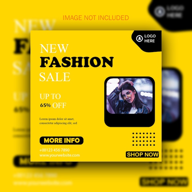 Psd fashion new collection social media instagram post template