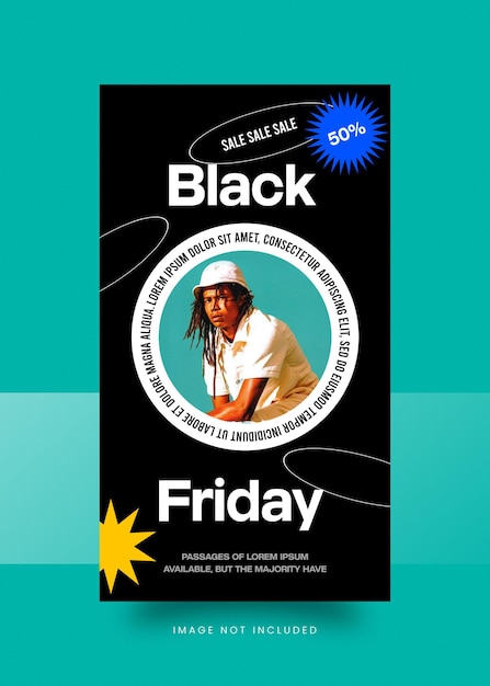 PSD Fashion sale with discount poster template