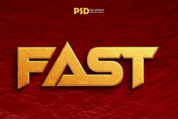 PSD Fast text style effect