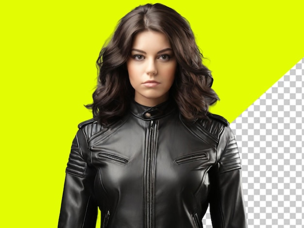 psd of a female stylish jacket on a transparent background