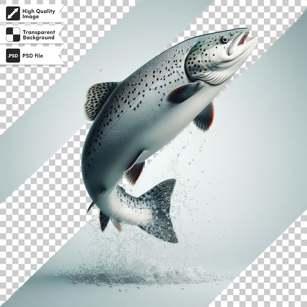 PSD fish on transparent background