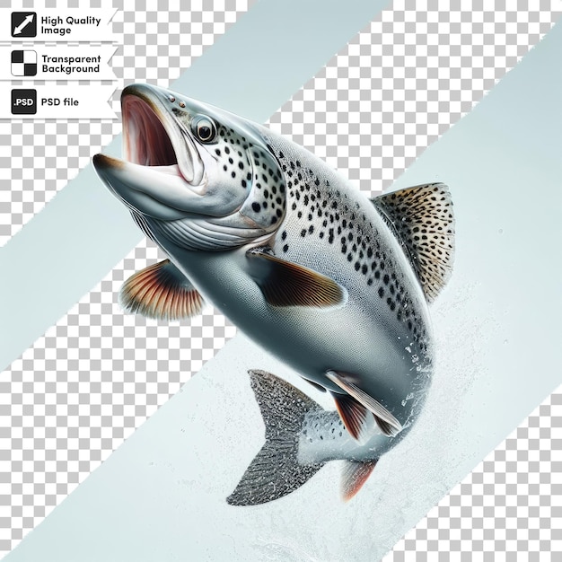 PSD fish on transparent background