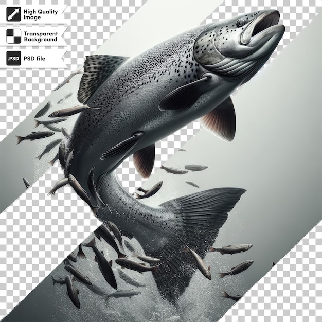 PSD fish on transparent background