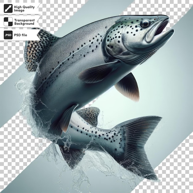 PSD fish on transparent background