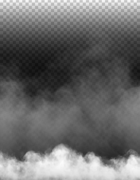 PSD psd fog or smoke isolated transparent background white cloudiness mist smog dust vapor png