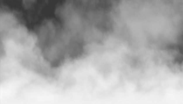 PSD Fog or smoke isolated transparent background White cloudiness mist smog dust vapor PNG