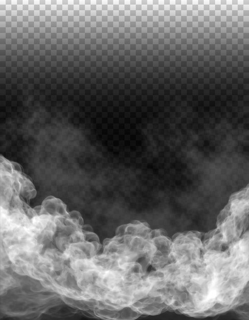 PSD psd fog or smoke isolated transparent background white cloudiness mist smog dust vapor png