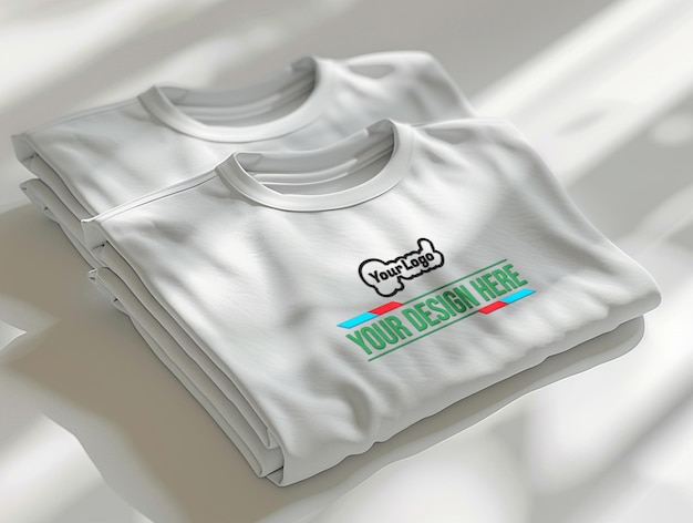 PSD psd folded tshirt mockup