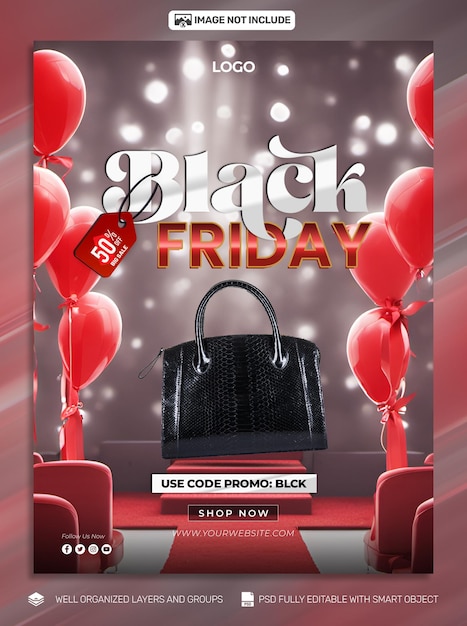 PSD free psd Black Friday Poster social media amp Banner Tamplates