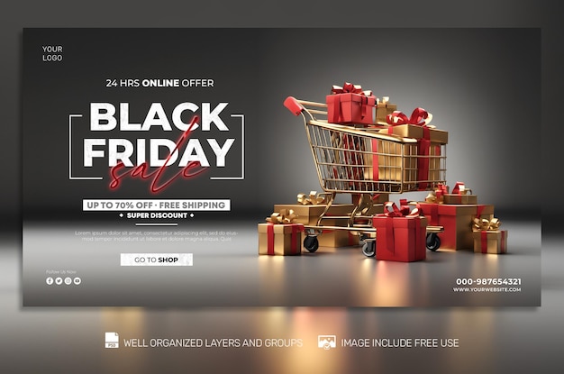 PSD free psd Black Friday Poster social media amp Banner Tamplates