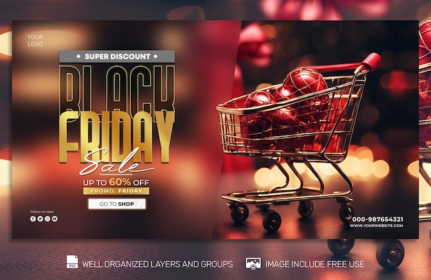 PSD free psd Black Friday Poster social media amp Banner Tamplates