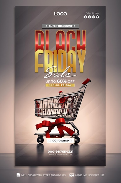 PSD free psd Black Friday Poster social media amp Banner Tamplates