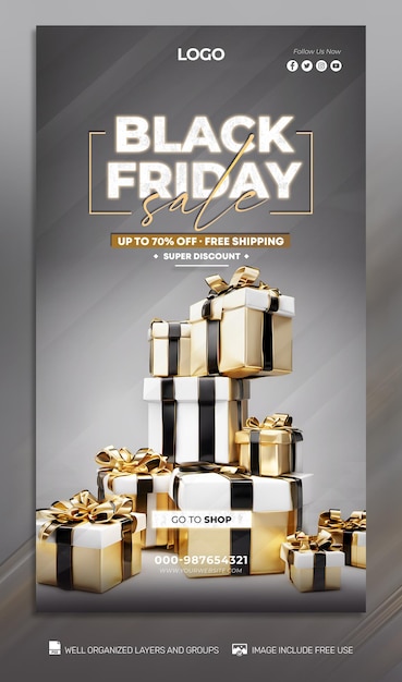 PSD free psd Black Friday Poster social media amp Banner Tamplates