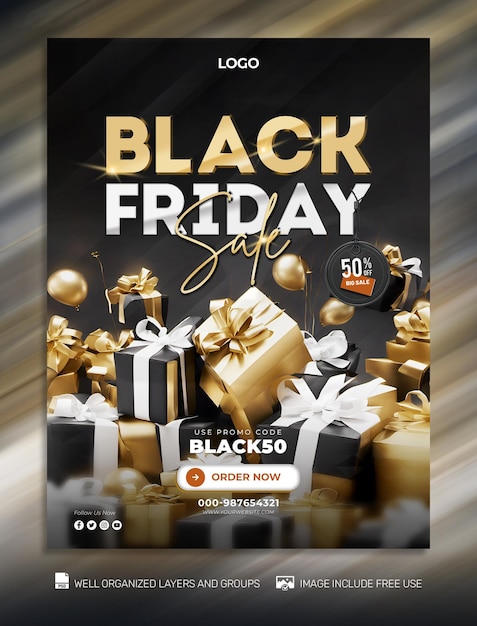 PSD free psd Black Friday Poster social media amp Banner Tamplates