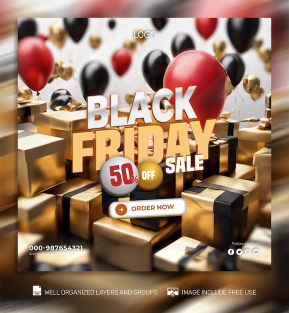 PSD free psd Black Friday Poster social media amp Banner Tamplates