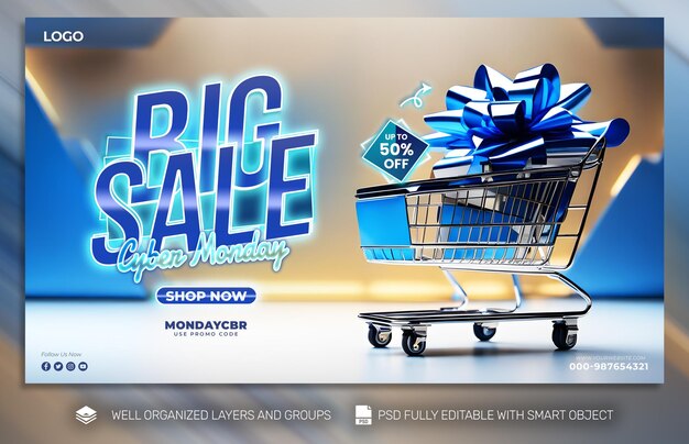 PSD free psd Cyber Monday Poster and Flyer Promo social media Tamplates Banner