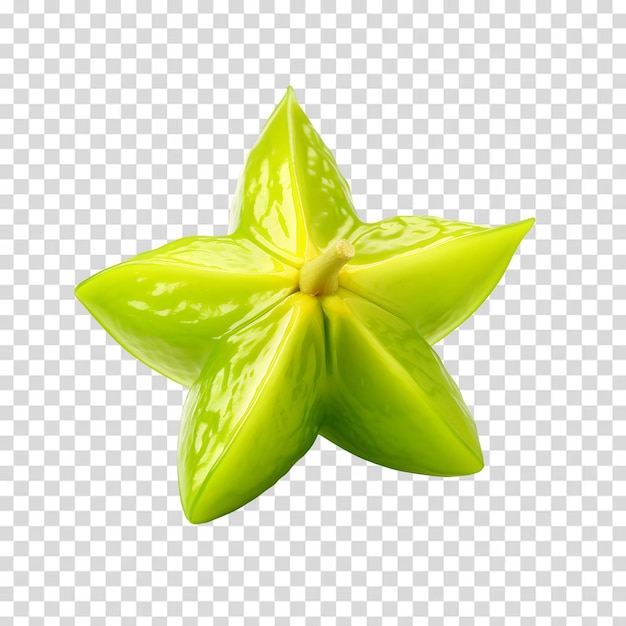 PSD fresh carambola isolated on transparent background premium psd