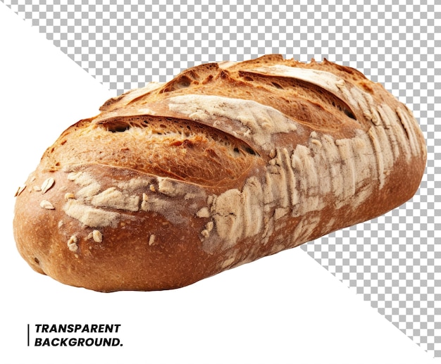 PSD Freshly baked bread isolated