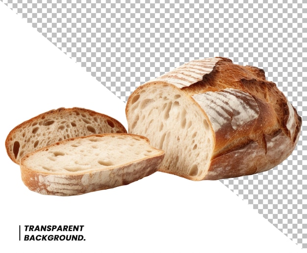 PSD Freshly baked bread isolated