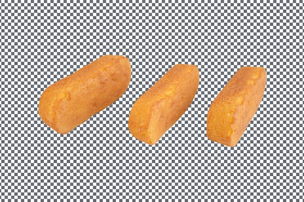 PSD Fruit Cake Nuggets isolated on transparent background