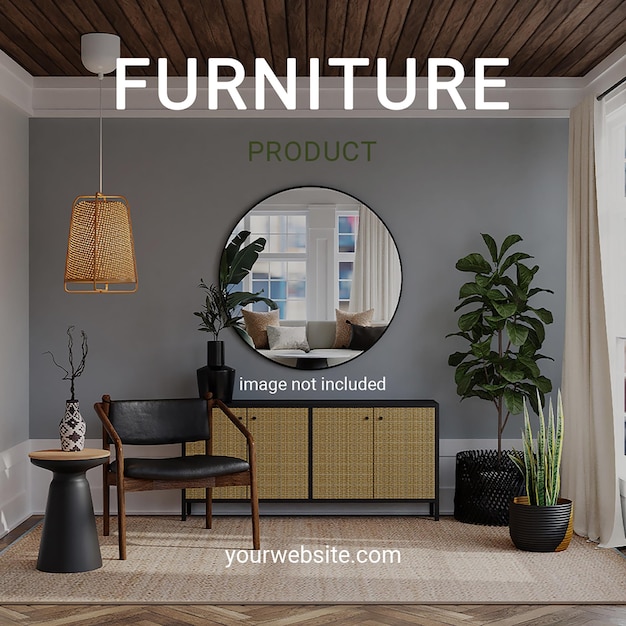 PSD psd furniture instagram post template