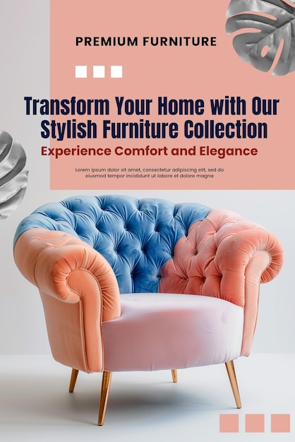 PSD psd furniture template poster banner flyer