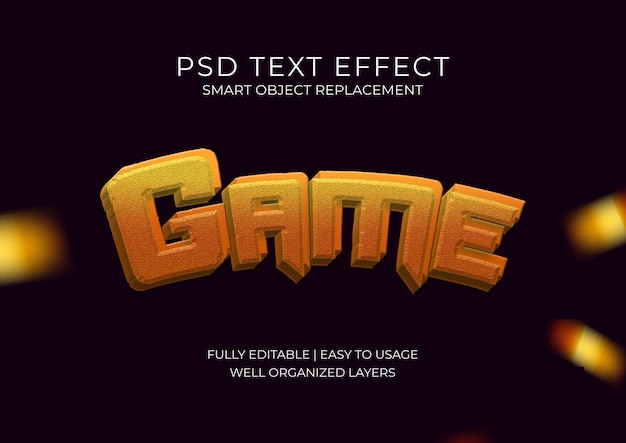 PSD Game Text Effect Editable