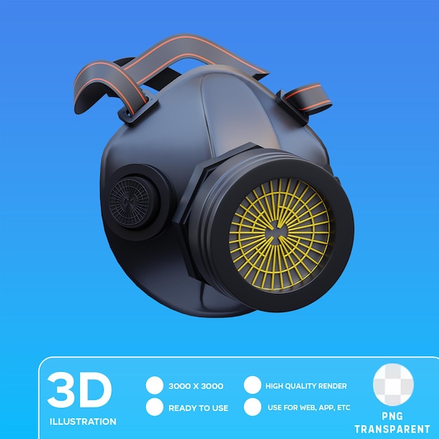 PSD Gas mask 3D illustration